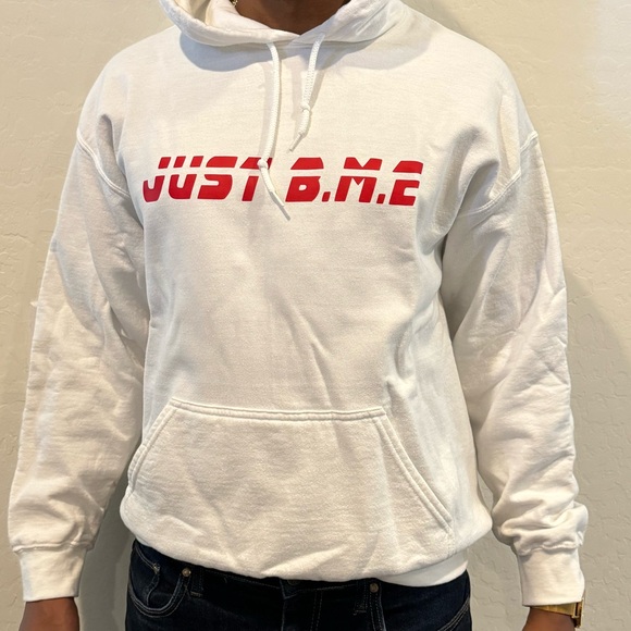 A Unisex Hoodie That represents Being yourself. Read as “Just Being Me” - Picture 3 of 4